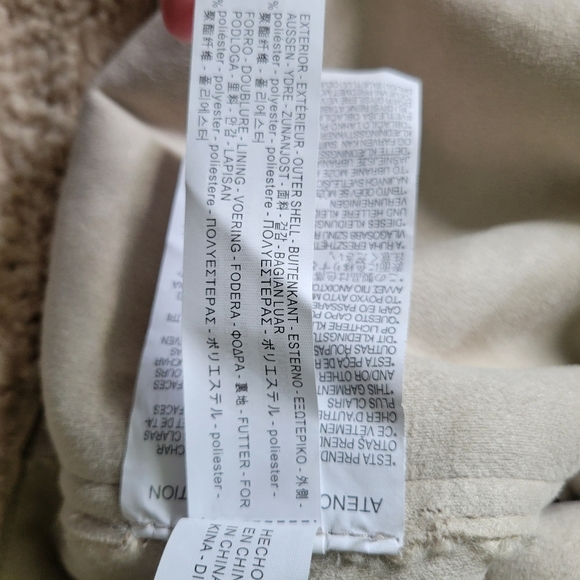 Zara Contrasting Faux Fur Shearling Jacket - Picture 13 of 13